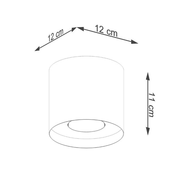 Plafon MIKA złoty zdjęcie 5