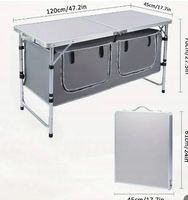 KUCHNIA TURYSTYCZNA stół składany ogrodowy walizka KEMPINGOWY stolik