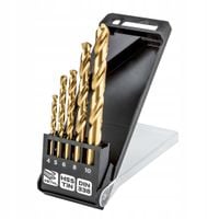 Wiertła do metalu HSS-TiN 4.0 - 10 mm zestaw 5 szt. NEO TOOLS