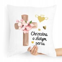 Poduszka Poszewka Dla Chrzestnego Na Prezent Z Nadrukiem Ze Zdjęciem