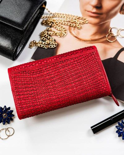 duży portfel damski ze skóry naturalnej - rovicky na Arena.pl