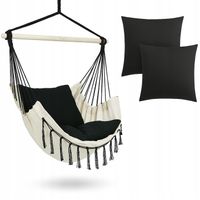 FOTEL WISZĄCY KRZESŁO BRAZYLIJSKIE HAMAK +PODUSZKI