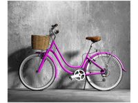 60X50CM FIOLETOWA DAMKA OBRAZ ŚCIAN DREWNIANE