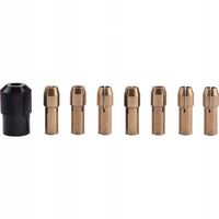 Tuleje zaciskowe do miniszlifierki 1mm - 3,2mm główka M8×0,75 DREMEL