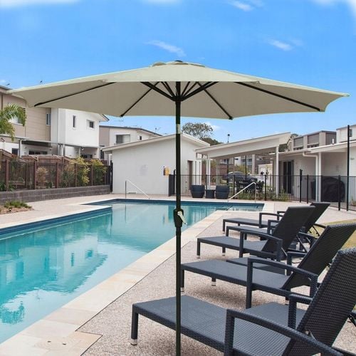 PARASOL OGRODOWY DUŻY SOLIDNY SKŁADANY 3 M Z KORBKĄ REGULACJA XL ECRU na Arena.pl