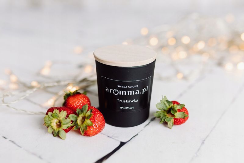 HIT NA WIOSNĘ TRUSKAWKA AROMMA 180 ML 100%EKO WIECZKO + USZCZELKA SPRA zdjęcie 1