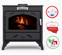 DUŻY WYDAJNY PIEC / KOZA Stalowy Wolnostojący Mocny Atest Polski + CZUJNIK