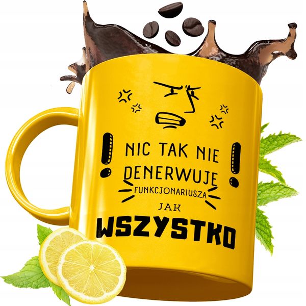 Złoty Kubek Premium Dla Funkcjonariusza Prezent Z Nadrukiem Ze Zdjęciem zdjęcie 1
