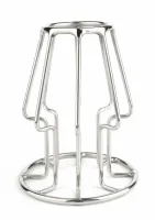 mr. steel trapezoid large - stalowy korek anatomiczny, otwarty design