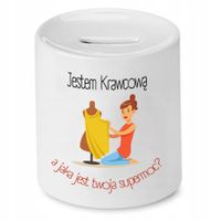 Skarbonka Dla Krawcowej Krawca Jestem Krawcową Z Nadrukiem Ze Zdjęciem