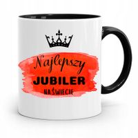 Dla Jubilera Kubek Czarny Najlepszy Na Świecie Z Nadrukiem Ze Zdjęciem
