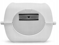 Rotho Bella Biała Duża Kryta Zamknięta Kuweta XXL na żwirek dla kota Benek