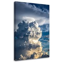 Obraz nowoczesny do salonu sypialni biura, Ciemne szare chmury