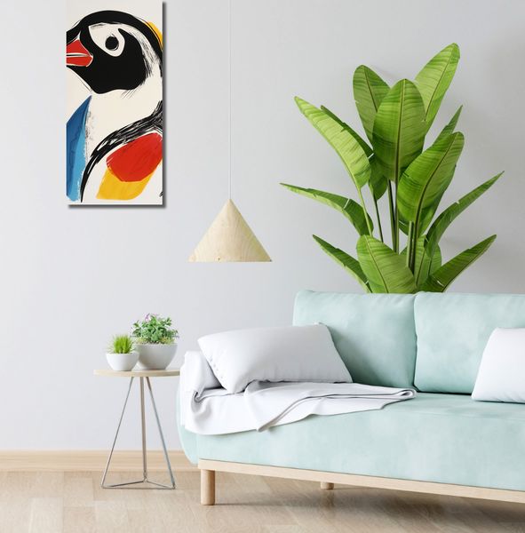 Obraz 30x70cm Portret Ptaka zdjęcie 2