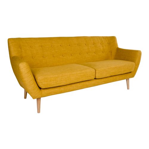 Żółta sofa trzyosobowa Monte na Arena.pl