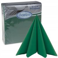 Serwetki Flizelinowe PREMIUM Butelkowa Zieleń kwadratowe 40x40cm 50szt