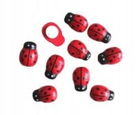 Biedronka drewniana 10x8 mm scrap 10 szt.