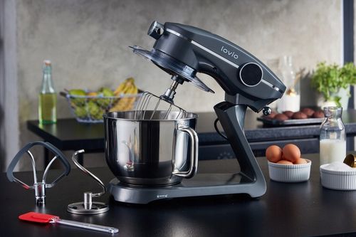 Robot kuchenny mikser planetarny z misą metalowa obudowa 1800W 6,5L LOVIO na Arena.pl