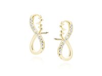 POZŁACANE KOLCZYKI NIESKOŃCZONOŚĆ LINIA ŻYCIA PULS