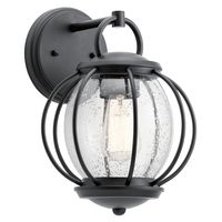 Lampa natynkowa kulista KL-VANDALIA2-S Kichler ball druciana czarna