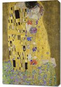 Obraz 60x90cm Pocałunek, Gustaw Klimt Vintage do Salonu