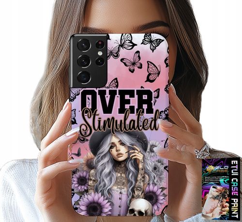 ETUI DO SAMSUNG GALAXY S21 Ultra - OVER STIMULATED, NASTOLETNIE WZORY, CASE na Arena.pl