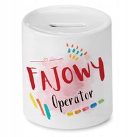 Skarbonka Dla Operatora Na Urodziny Na Prezent Z Nadrukiem Ze Zdjęciem