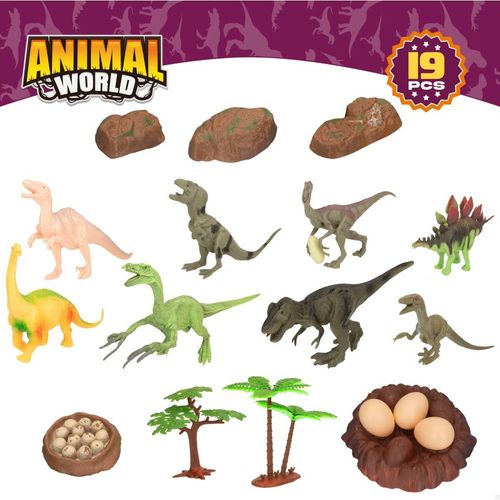 Playset Colorbaby 19 Części 6 Sztuk 17 x 9 x 6 cm Dinozaury na Arena.pl