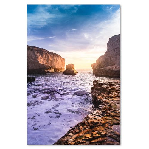 Obraz na płótnie - Canvas, Ocean i skały 60x90 na Arena.pl