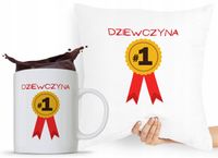 Zestaw Poduszka + Kubek Prezent Dla Dziewczyny Z Nadrukiem Ze Zdjęciem