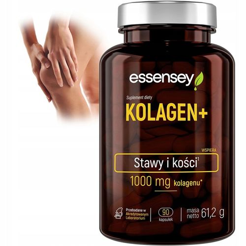 Essensey KOLAGEN NATURALNY + WITAMINA C ZDROWE WŁOSY SKÓRA 90 KAPS na Arena.pl