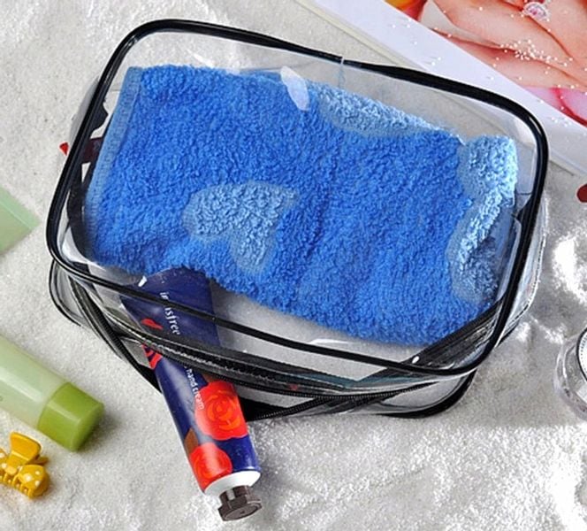 Zestaw kosmetyczka torba 3w1 przeźroczysta pojemna  E11 zdjęcie 5