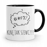 Kubek Czarny Dla Krawcowej Klnę Jak Szewc! Prezent Z Nadrukiem Ze Zdjęciem