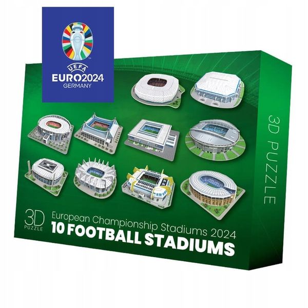 Stadion piłkarski - EURO 2024 - Puzzle 3D 218 elementów zdjęcie 1