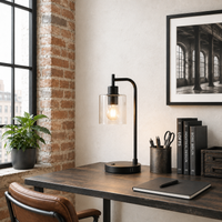 Lampka Stołowa Dann Lux Design Gal Czarna DLD5295