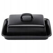 Maselnica MASELNICZKA CZARNA z pokrywką do przechowywania masła na masło