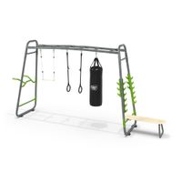 Siłownia ogrodowa GETSET SPORT 7w1 worek poręcze ławka TUV