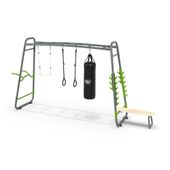 Siłownia ogrodowa GETSET SPORT 7w1 worek poręcze ławka TUV