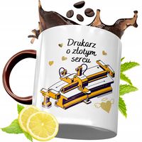 Kubek Bordowy Dla Drukarza Na Urodziny Prezent Z Nadrukiem Ze Zdjęciem