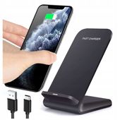 Ładowarka indukcyjna Alogy Ładowarka indukcyjna QI do telefonu czarny