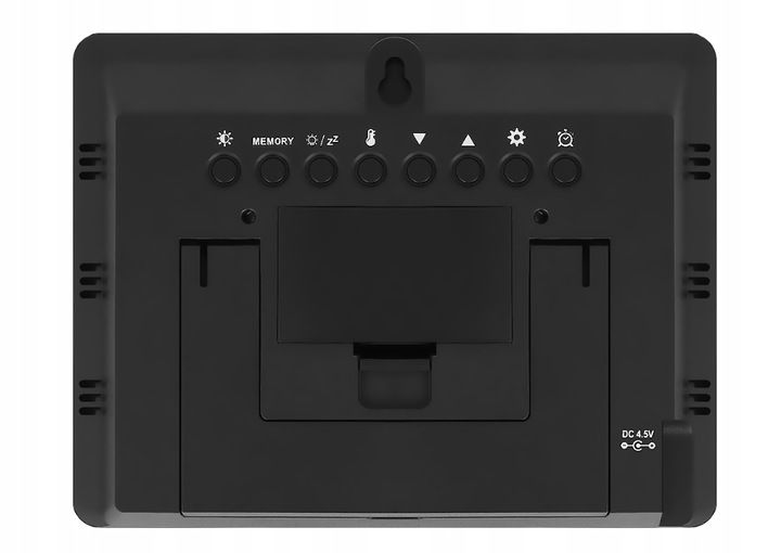 Stacja Pogodowa Pogody Higrometr Bezprzewodowa Termometr Czujnik Zegar Data zdjęcie 3