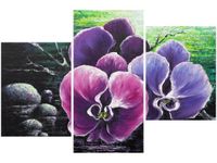 60 90CM OBRAZ 3 ELEM STORCZYK STAWEM ŚCIENNY DRUK PŁÓTNO