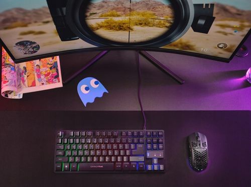 MYSZKA BEZPRZEWODOWA GAMINGOWA LEKKA 75g MYSZ KOMPUTEROWA DLA GRACZY LED na Arena.pl