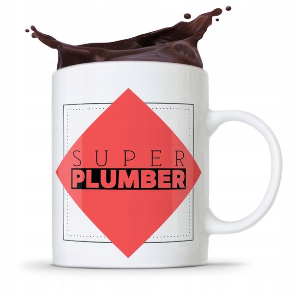 Kubek Prezent Dla Hydraulika Super Plumber Z Nadrukiem Ze Zdjęciem zdjęcie 1