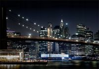 FOTOTAPETA Miasto nocą Mosty widok 3D 300x210