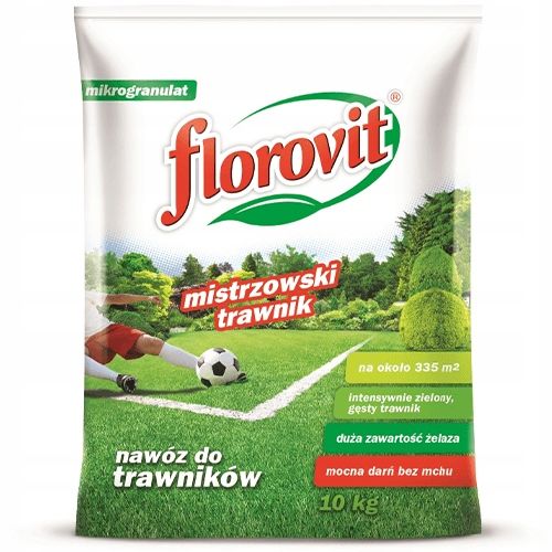 NAWÓZ DO TRAWY FLOROVIT MISTRZOWSKI TRAWNIK do trawy z mchem 10kg zdjęcie 8