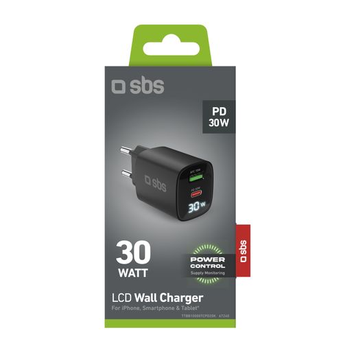 Ładowarka sieciowa SBS USB-C PD 30W, USB-A 18W na Arena.pl