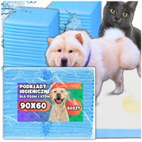 PODKŁADY MATY HIGIENICZNE DLA PSA DO NAUKI SIKANIA XL 90x60cm 50 SZT