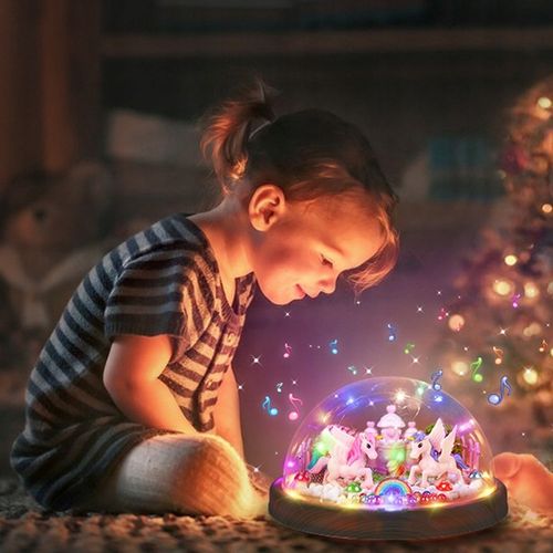 ZESTAW LAMPKA NOCNA Z POZYTYWKĄ DO TWORZENIA JEDNOROŻCÓW DLA DZIEWCZYNEK na Arena.pl