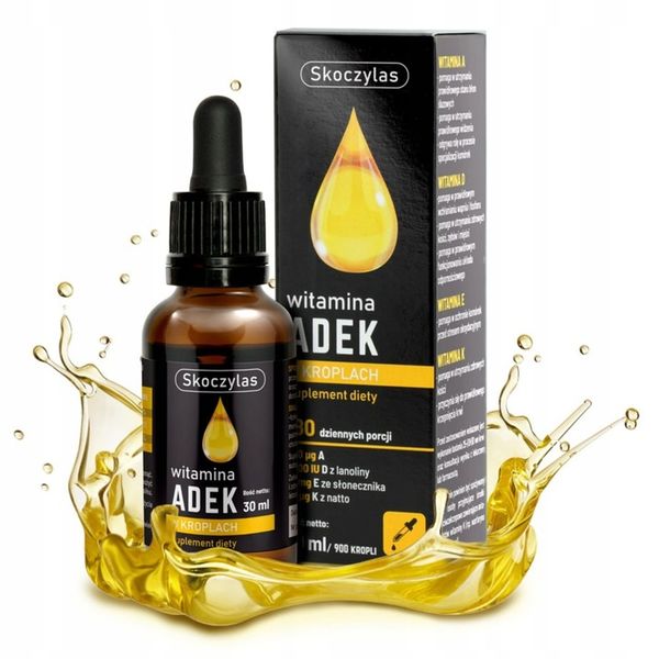 SKOCZYLAS ADEK WITAMINA A D3 E K2 MK-7 KROPLE 30ml zdjęcie 1